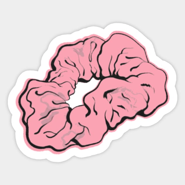 Pink Scrunchie Sticker VSCOGRL Vsco Girl Pastel Gifts for Girls Sticker by gillys